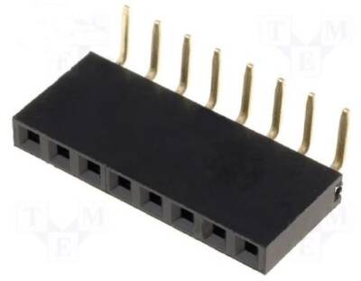 1X8 FEMALE HEADER 90° 2.54mm - 3