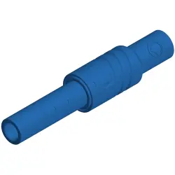 4 mm jack, screw connection, 0.5-1.5 mm², CAT III, blue, 934096102
