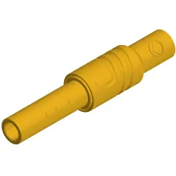 4 mm jack, screw connection, 0.5-1.5 mm², CAT III, yellow, 934096103