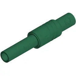 4 mm jack, screw connection, 0.5-1.5 mm², CAT III, green, 934096104
