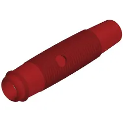 4 mm jack, solder connection, 2.5 mm², CAT O, red, 931804101