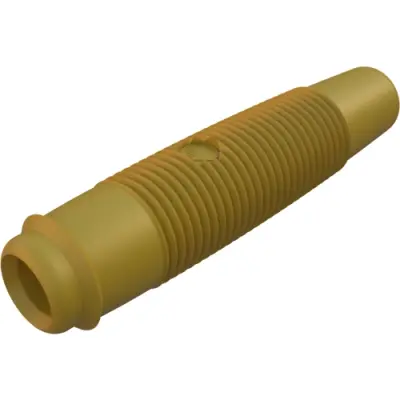 4 mm jack, solder connection, 2.5 mm², CAT O, yellow, 931804703 - 1