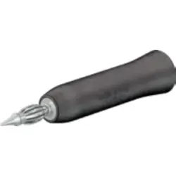 Clip-on test probe, clip-on 4 mm test probe, 1000 V, CAT II, gray, 68.9481-28