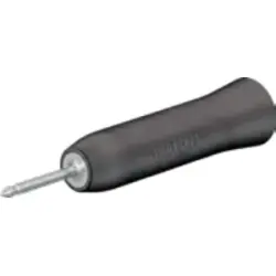 Clip-on test probe, clip-on 2 mm test probe, 1000 V, CAT II, gray, 68.9483-28