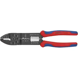 Crimping pliers for isolated connectors, 0.5-6.0 mm², AWG 20-10, Knipex 97 32 240