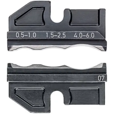 Crimping die for sleeve connector, 0.5-6.0 mm², AWG 20-10, 97 49 07 - 1