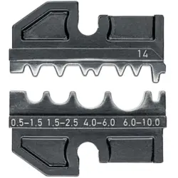 Crimping die for uninsulated connectors, 0.5-10 mm², AWG 20-7, 97 49 14