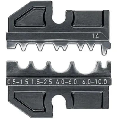 Crimping die for uninsulated connectors, 0.5-10 mm², AWG 20-7, 97 49 14 - 1
