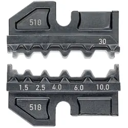 Crimping die for non insulated butt connectors, 1.5-4.0 mm², AWG 16-8, 97 49 30
