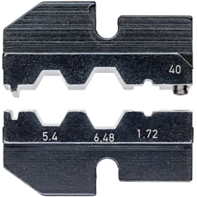 Crimping die for coaxial connectors, 97 49 40 - 1