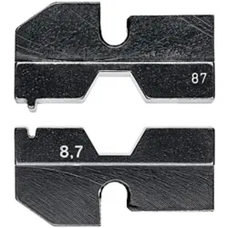Crimping die for connectors for fibre optics, 97 49 87