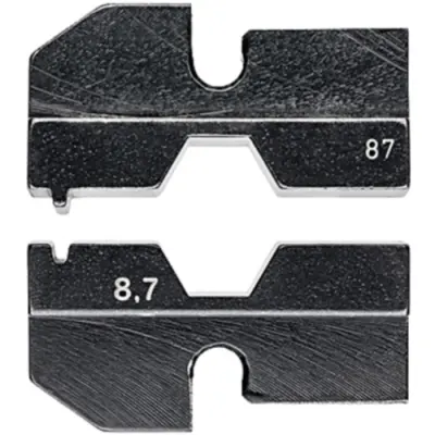 Crimping die for connectors for fibre optics, 97 49 87 - 1