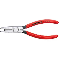 Crimping pliers for scotchlock connector, with cutting edges, Knipex 97 50 01