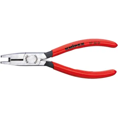 Crimping pliers for scotchlock connector, with cutting edges, Knipex 97 50 01 - 1
