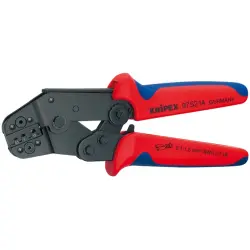 Crimping pliers for non-insulated connector, 0.1-1.5 mm², AWG 27-16, Knipex 97 52 14