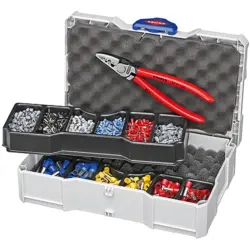 Wire end ferrules kit, with 1x crimping pliers, 1190 pieces, 97 90 06