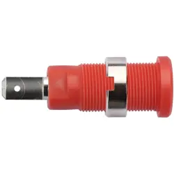 2 mm panel socket, plug-in connection, CAT III, red, SEB 8660 NI / RT