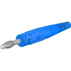 4 mm plug, screw connection, 2.5 mm², blue, 64.9195-23