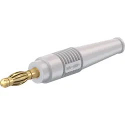 4 mm plug, solder connection, 2.5 mm², white, 64.1020-29