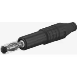 4 mm plug, solder connection, 2.5 mm², CAT II, blue, 64.2010-23