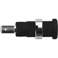 2 mm panel socket, plug-in connection, CAT III, black, SEB 8660 NI / SW