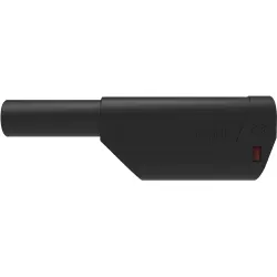 4 mm plug, solder connection, 2.5 mm², CAT II, black, SFK 8500 L NI / AS / SW