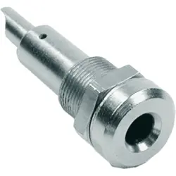 4 mm socket, solder connection, mounting Ø 8.3 mm, silver, 23.0090