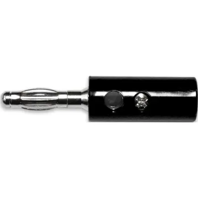 4 mm plug, screw connection, black, BU-00249-0 - 1