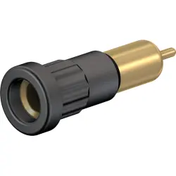 4 mm socket, round plug connection, mounting Ø 6.8 mm, green, 23.1016-25