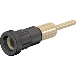 4 mm socket, round plug connection, mounting Ø 6.8 mm, blue, 23.1014-23