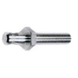 6 mm plug, screw connection, silver, 04.0057