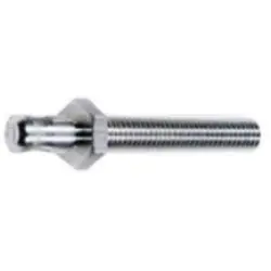 6 mm POAG plug, screw connection, silver, 04.0058