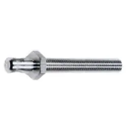 6 mm plug, screw connection, silver, 04.0059