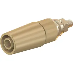 4 mm socket, screw connection, mounting Ø 8.3 mm, CAT II, brown, 23.3050-27