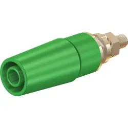 4 mm socket, screw connection, mounting Ø 8.3 mm, CAT II, green, 23.3050-25