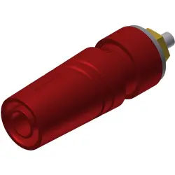 4 mm socket, solder connection, mounting Ø 11 mm, CAT II, red, 972358701
