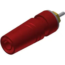 4 mm socket, solder connection, mounting Ø 11 mm, CAT II, red, 972360701