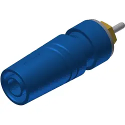4 mm socket, solder connection, mounting Ø 11 mm, CAT II, blue, 972360702
