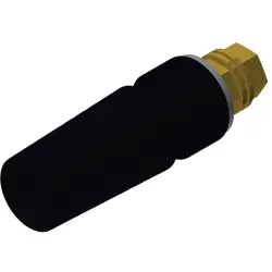 4 mm socket, screw connection, mounting Ø 11 mm, CAT II, blue, 972357702