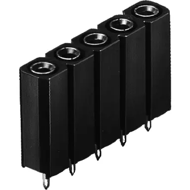 2 mm socket, solder connection, black, SB 15 5 - 1