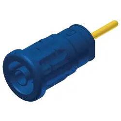 4 mm socket, solder connection, mounting Ø 12.2 mm, CAT III, blue, 972363102