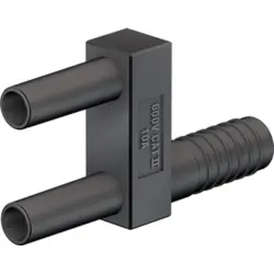 Jumper, pitch 12 mm, 600 VAC/VDC, 600 V, 10 A, nickel-plated, black, 65.9866-21