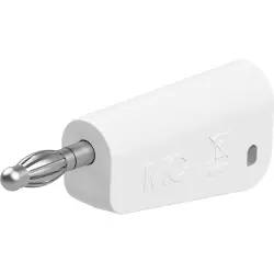 4 mm plug, screw connection, 1.0 mm², white, 64.1040-29