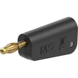 4 mm plug, screw connection, 1.0 mm², black, 64.1041-21