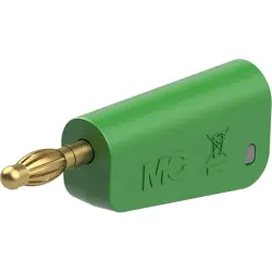 4 mm plug, screw connection, 1.0 mm², green, 64.1041-25
