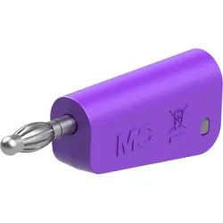 4 mm plug, screw connection, 2.5 mm², purple, 64.1044-26