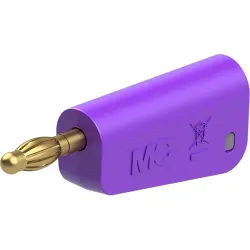 4 mm plug, screw connection, 2.5 mm², purple, 64.1045-26