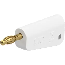 4 mm plug, screw connection, 2.5 mm², white, 64.1045-29