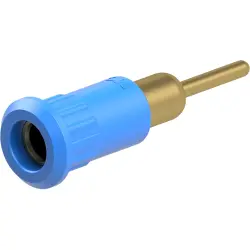 4 mm socket, round plug connection, mounting Ø 8.2 mm, blue, 64.3012-23