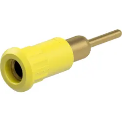 4 mm socket, round plug connection, mounting Ø 8.2 mm, yellow, 64.3012-24